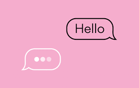 "Hello" text message